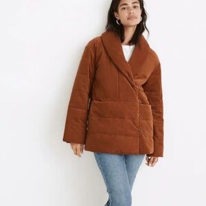 Madewell Chestnut Puffer Coat